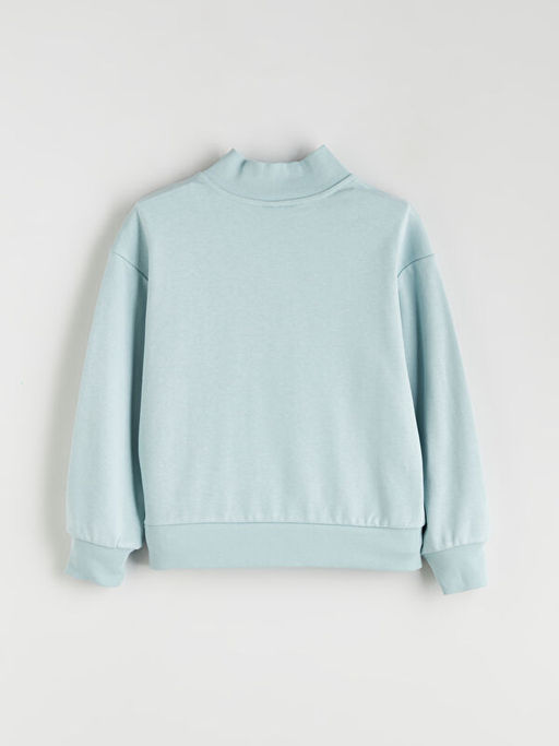 Dik Yaka K?z ?ocuk Sweatshirt