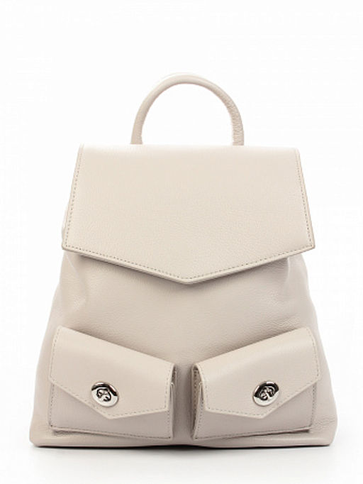 LACCOMA рюкзак А27149-молочный натуральная кожа хлопок