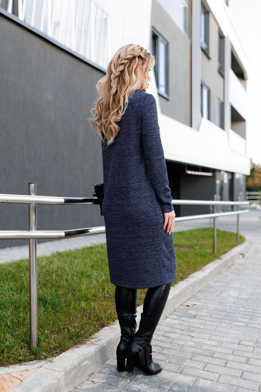 Платье AMORI 9788 темно-синий  фото 2