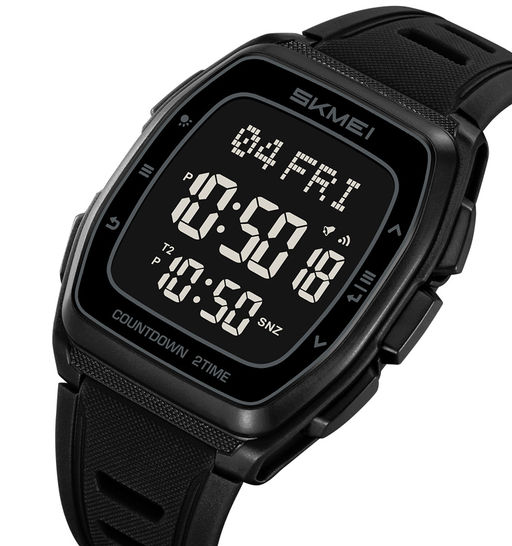 Часы наручные Skmei мужские электронные спортивные 2441black-black