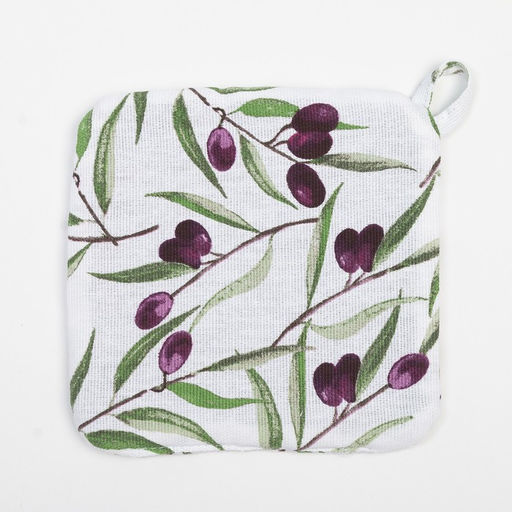 Прихватка Доляна Olives 19х19 см, 100% хлопок, ватин 250 г/м2  фото 3