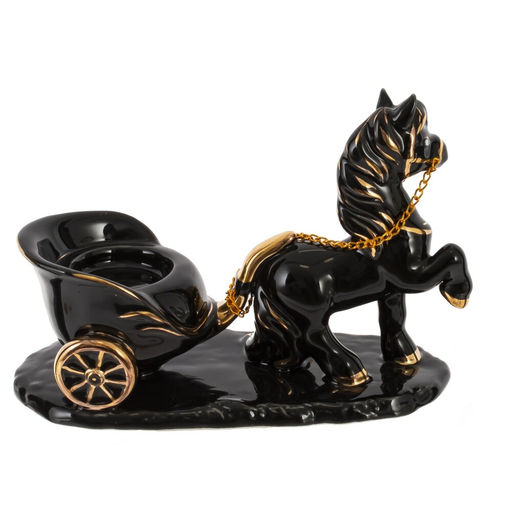 Фигурка декоративная "Лошадка" с подсвечником, D свечи 3,5 см, L16,5 W7 H12 см