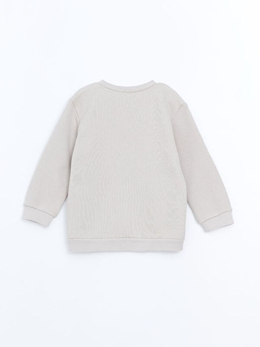 Bisiklet Yaka Bask?l? Kal?n K?z ?ocuk Sweatshirt - Waikiki фото 2