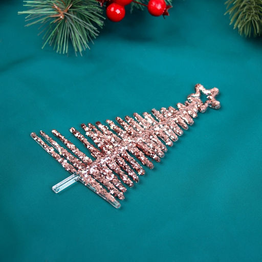 Цена за 3 шт. Ёлочная игрушка Зимнее волшебство. Ёлочка сияние звезда, 148 см, розовый фото 5