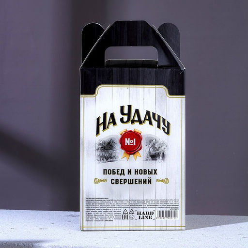 Подарочный набор «На удачу»: гель для душа и шампунь для волос виски, 2×250 мл, Чистое счастье