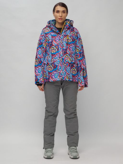 Горнолыжный костюм женский синего цвета 02302-1S - Chunmai фото 2