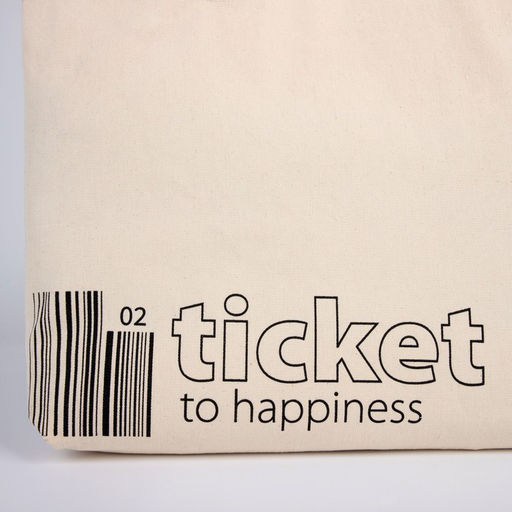 Сумка-шопер Ticket без молнии, без подкладки, цвет бежевый - Nazamok фото 7