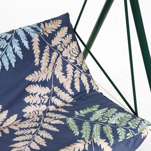 Качели садовые «Адлер»,175×120×150 см, металл, 2-местные, папоротники