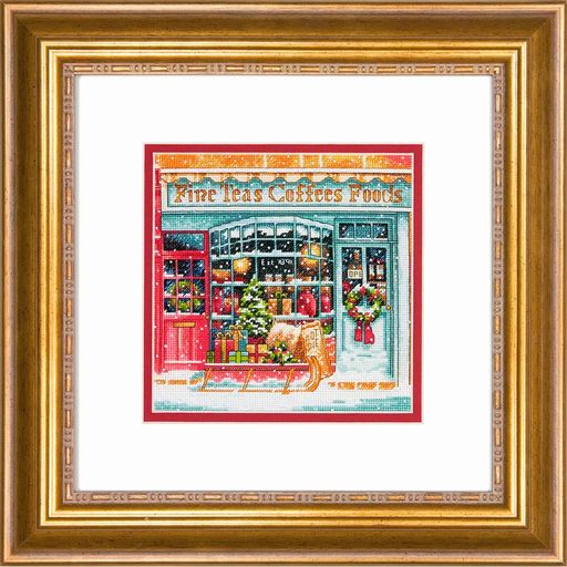 Набор для вышивания DIMENSIONS 70-08973 Кофейный магазин 15 x 15 см
