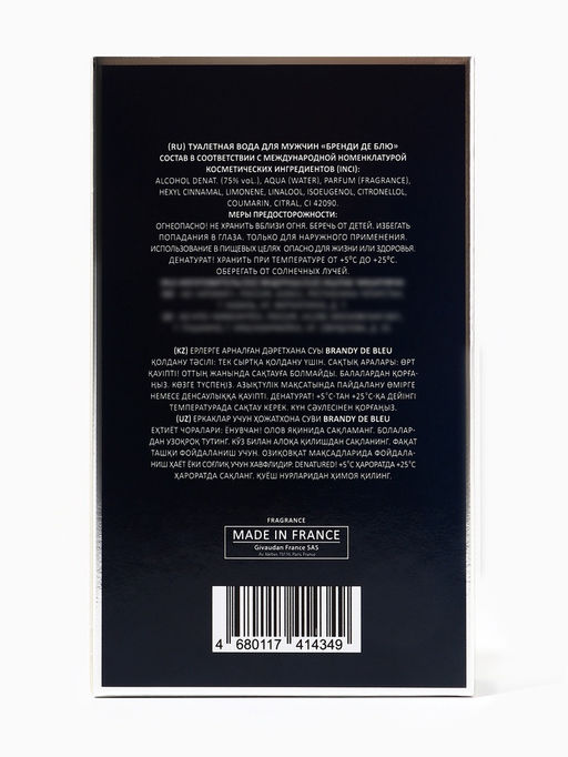 Туалетная вода мужская Brandy De Bleu, 100 мл