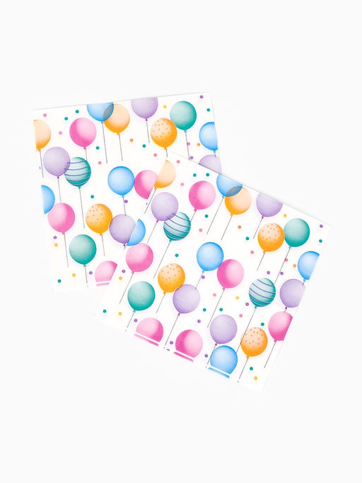 Салфетки бумажные Happy birthday, 33?33 см, 20 шт. - Страна карнавалия фото 2