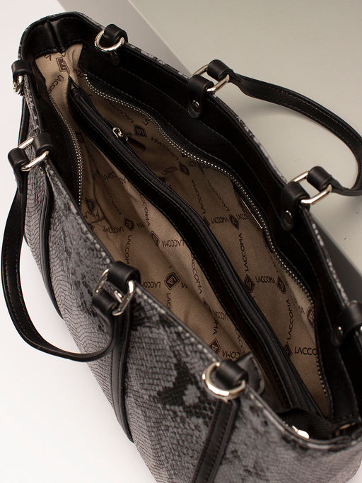 LACCOMA сумка WJD6049-серый эко кожа хлопок  фото 8