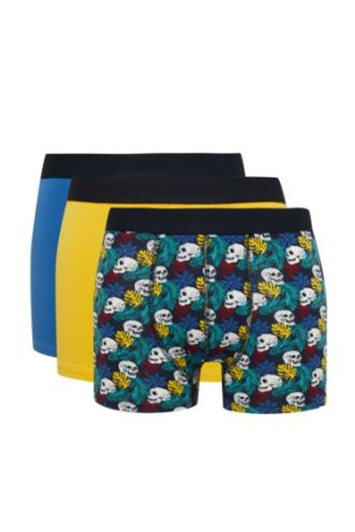 Erkek Desenli 3lu Boxer