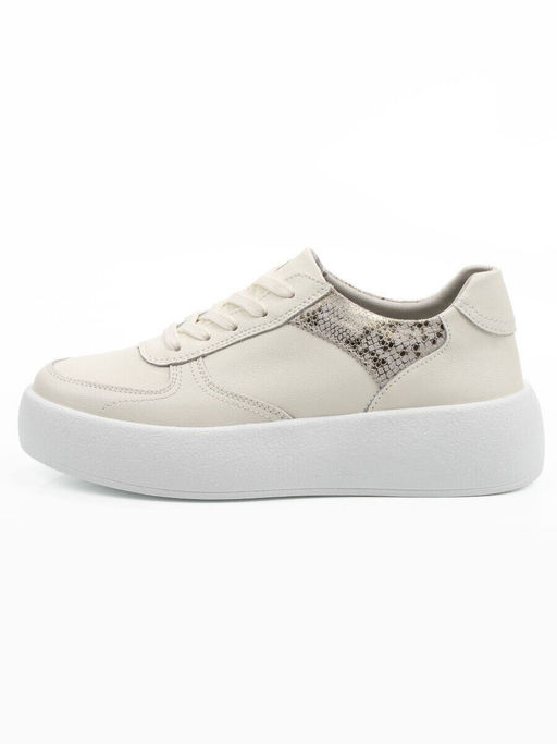 03-C140-2 LT. BEIGE Полуботинки спортивные женские (натуральная кожа)