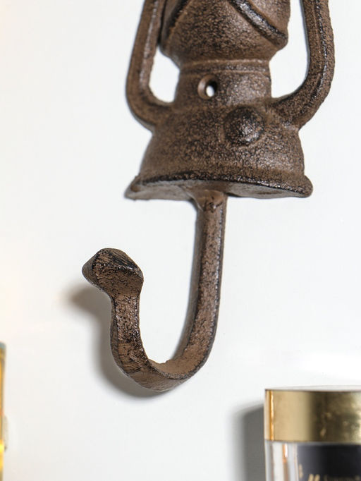 Крючок настенный «Походный фонарь», ключница декоративная, чугун, 19×8×8.8 см