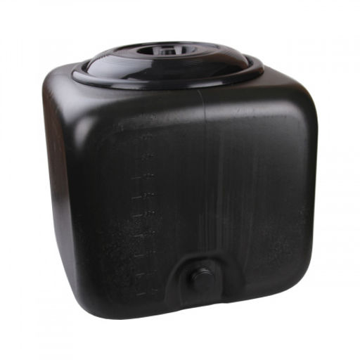 Бак для душевой 100 л. (квадрат.) черный М3271