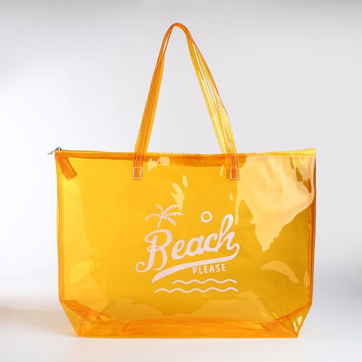 Сумка пляжная Beach please, 50*35*11, оранжевый цвет - Nazamok фото 3