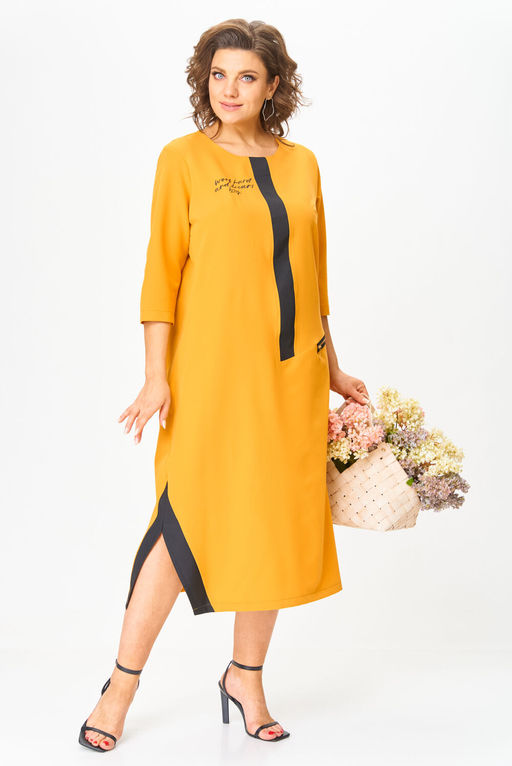Платье Michel Chic 2073/1 горчичный  фото 6