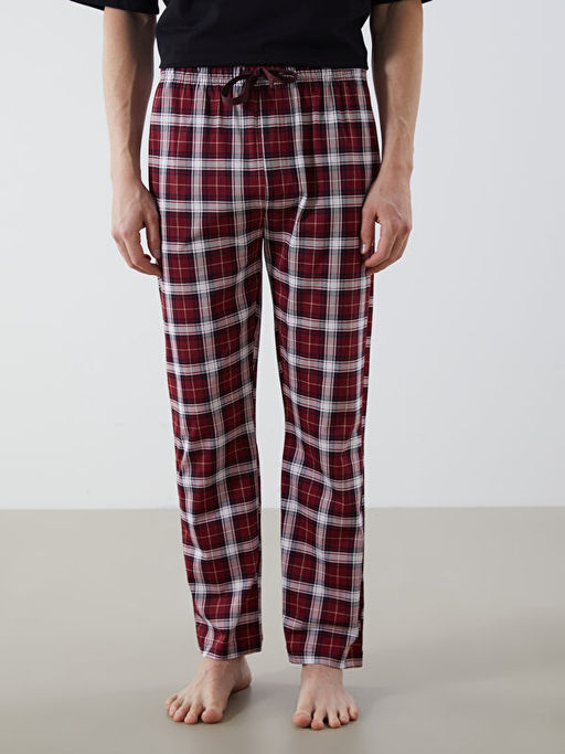 Standart Kal?p Ekose Erkek Pijama Alt