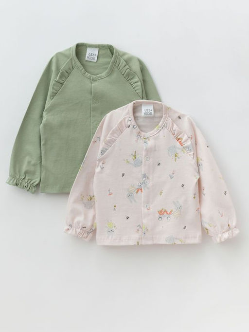 Кофта ясельная для девочки, бел/роз - Lesi kids фото 27