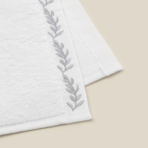 Полотенце махровое SL HOME: Floral «Блан де Блан» 100×180 см, хлопок 100%, белое