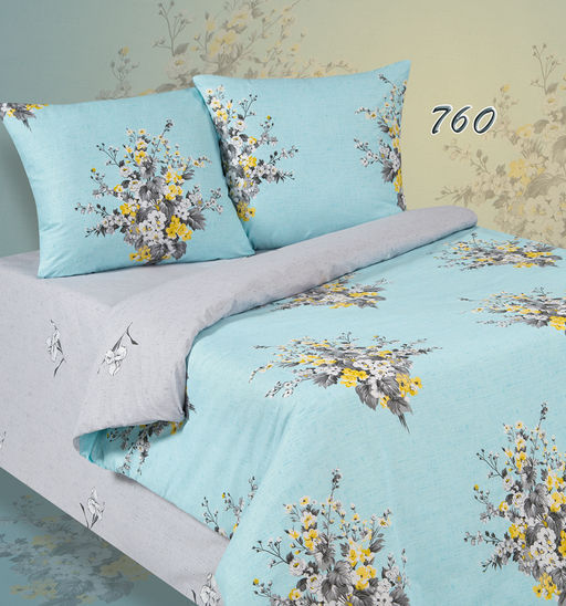 ПА-3-760 КПБ Евро Поплин + нав-ки ( 70х70х2шт ) "АльВиТек"