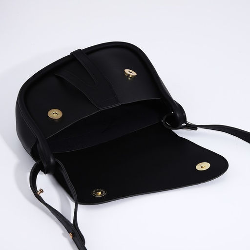 Сумка из искусственной кожи, 20х16х8.5 см, чёрный цвет - Nazamok фото 6