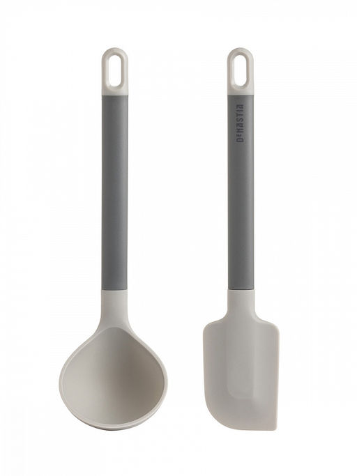 Набор кухонных принадлежностей из 2 шт. серый силикон, нейлон, ПП