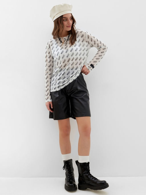 Лонгслив женский сетка MIST, белый, размер 40-42 (XS-S)