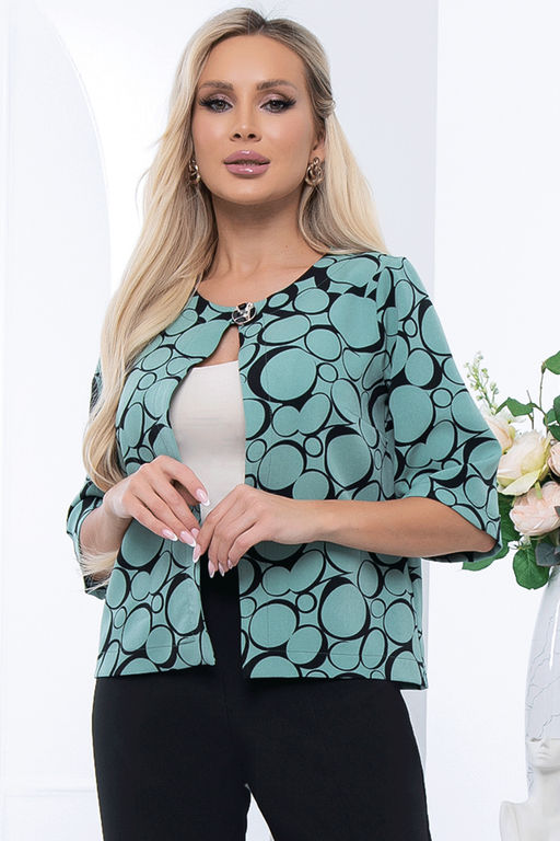 Жакет Гизела (олива) Б6732 - Lt collection фото 4