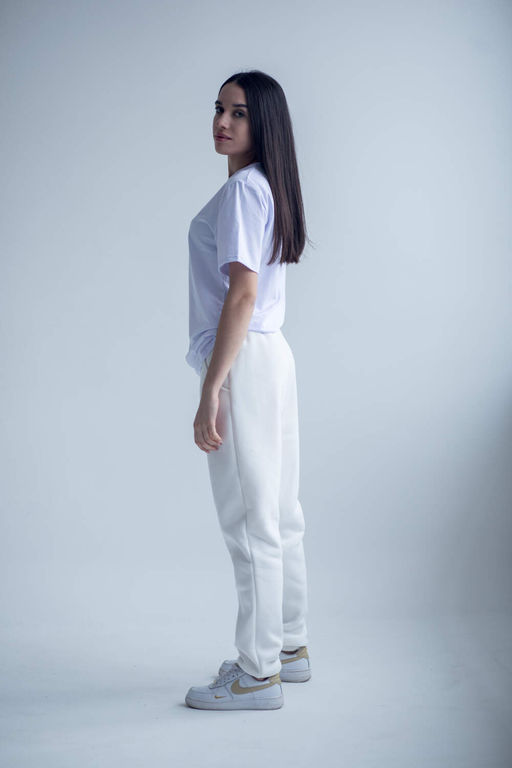 Футболка базовая, белая - Knitka wear фото 2