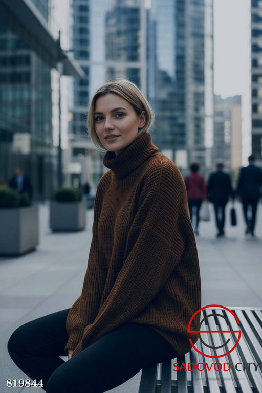 Свитер вязаный оверсайз