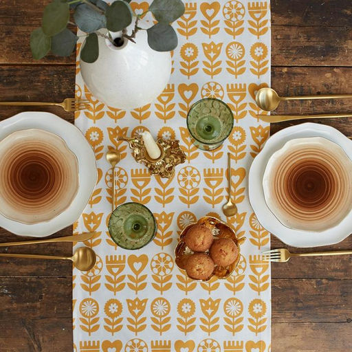 Дорожка на стол Этель Yellow garden 40х149см, 100% хл, саржа 190 г/м2  фото 3