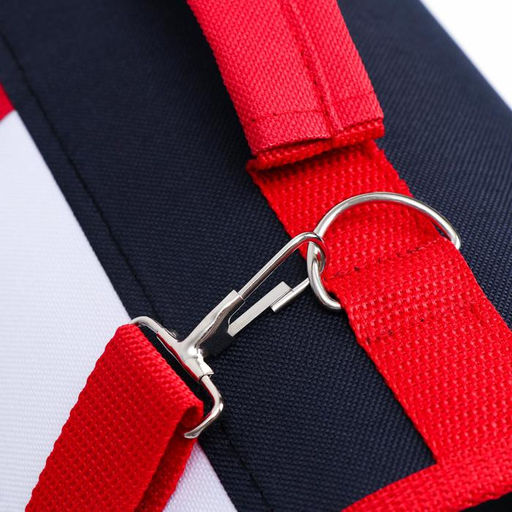 Сумка-переноска для животных, каркасная, 46 х 28,5 х 29 см, синий-красный - Пижон фото 9