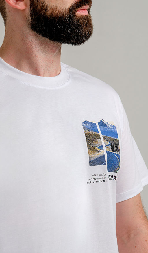 Арт. 61140 Футболка мужская 48-58 (6 шт) Цвет:белый - Идеал фото 6