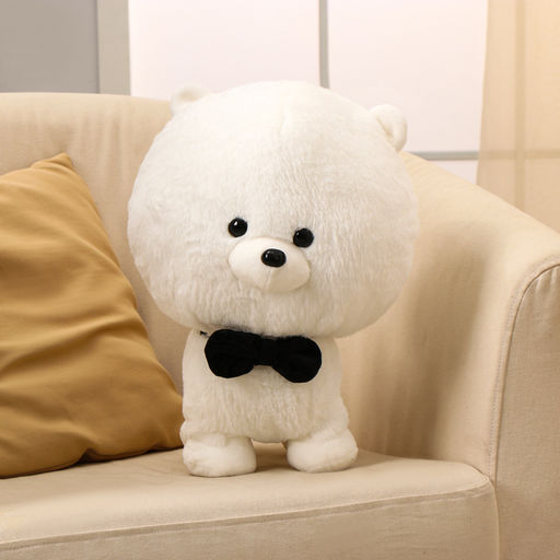 Мягкая игрушка Собака с бабочкой, 40 см, цвет белый - Simaland фото 3