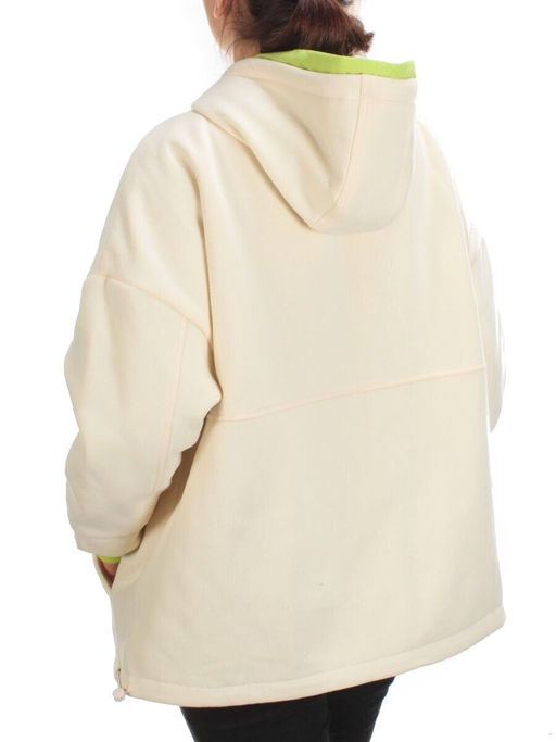 2561 BEIGE/ORANGE Худи женское (50 гр. синтепон) - Фабричный китай фото 14