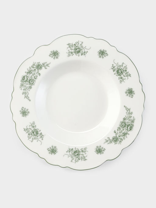 Тарелка глубокая WY Emerald Essence, 200 мл, d=21.5 см, фарфор, белая