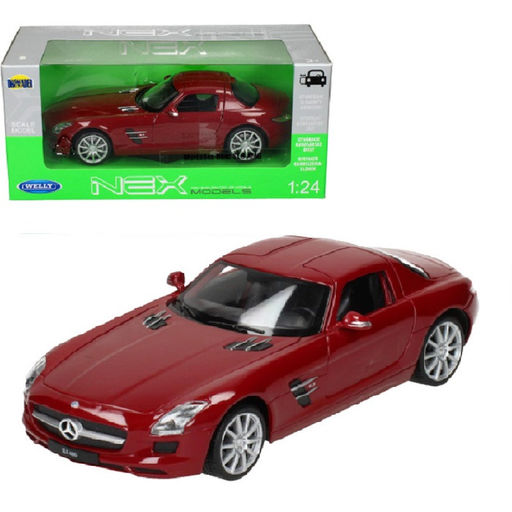 Welly. Машинка 1:24 "Mercedes-Benz SLS AMG" красный арт.24025W