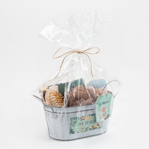 Набор подарочный Этель Time to relax, 5 предметов, полотенце, мочалка, расчёска фото 7