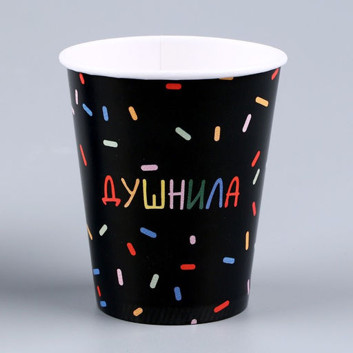 Посуда бумажная одноразовая «Душнила», 6 тарелок, 1 гирлянда, 6 стаканов, 6 колпаков