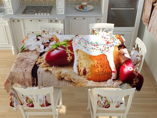 Скатерть Пасхальная коллекция 16 Габардин 145*145 см