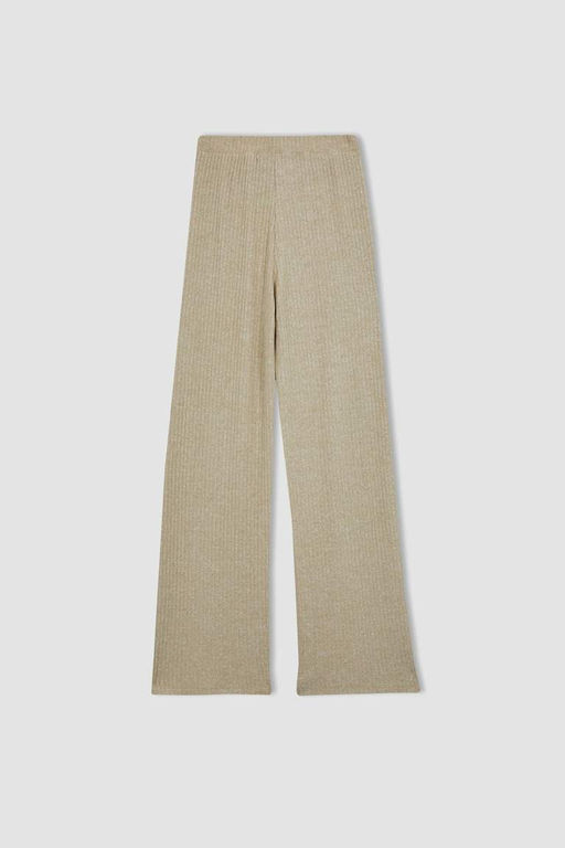 Прямые брюки на бретельках в рубчик Flayer Fit - Defacto фото 10