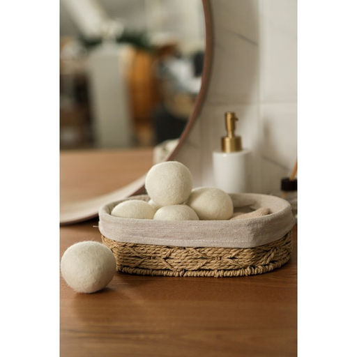 Шарики для стирки и сушки белья, набор 6 шт., натуральная шерсть