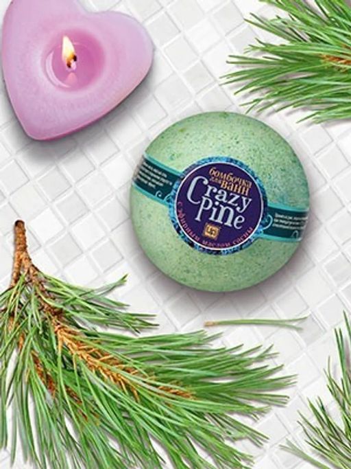 Бомбочка для ванн crazy pine 200 г
