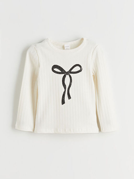 Fiyonk Detayl? K?z ?ocuk Bluz ve Etek