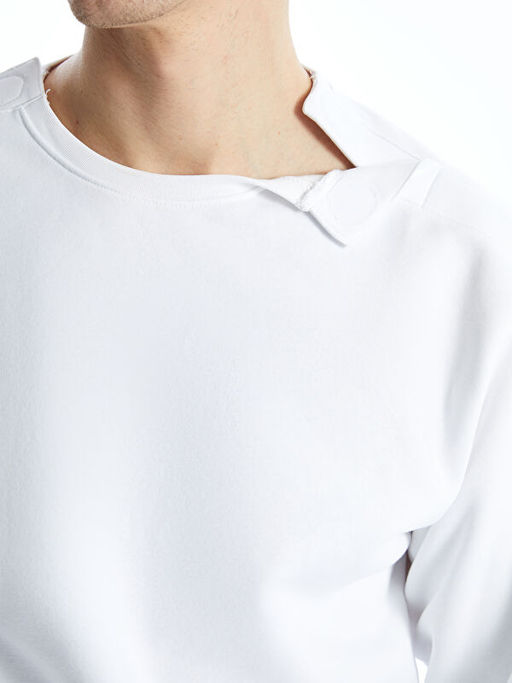 Bisiklet Yaka Erkek Sweatshirt