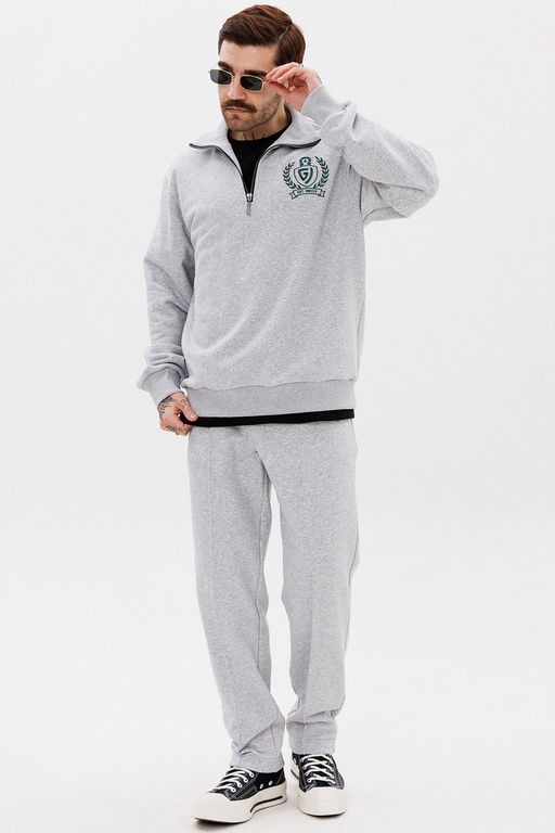 Спортивный костюм GO M3077/50-04.182-188 серый меланж - Pirs фото 5