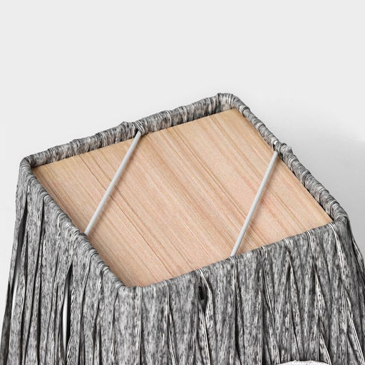 Кашпо для цветов плетёное «Луция», 16×16×15 см, квадрат, серое