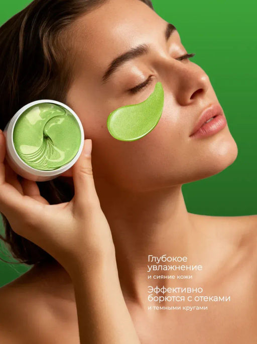 Гидрогелевые патчи для глаз с водорослями - Sadoer фото 6